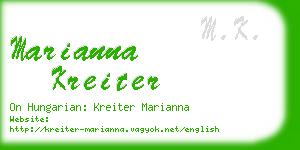 marianna kreiter business card